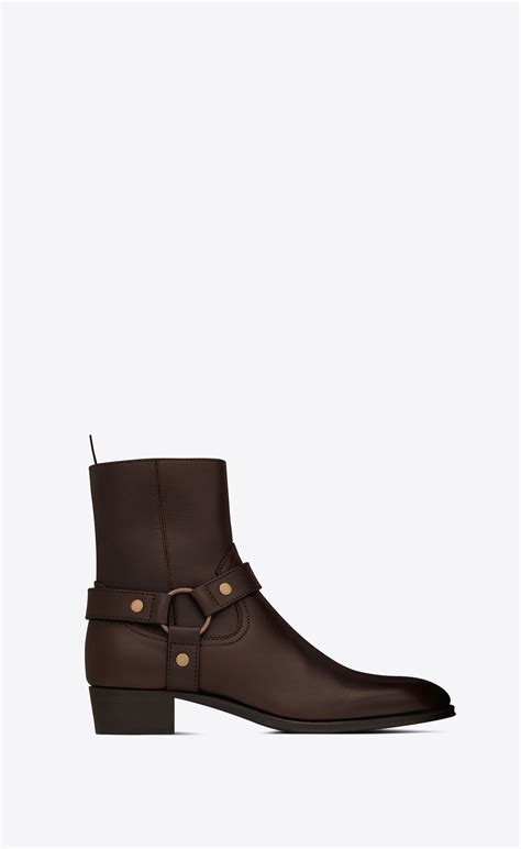 ysl wyatt harness boots.